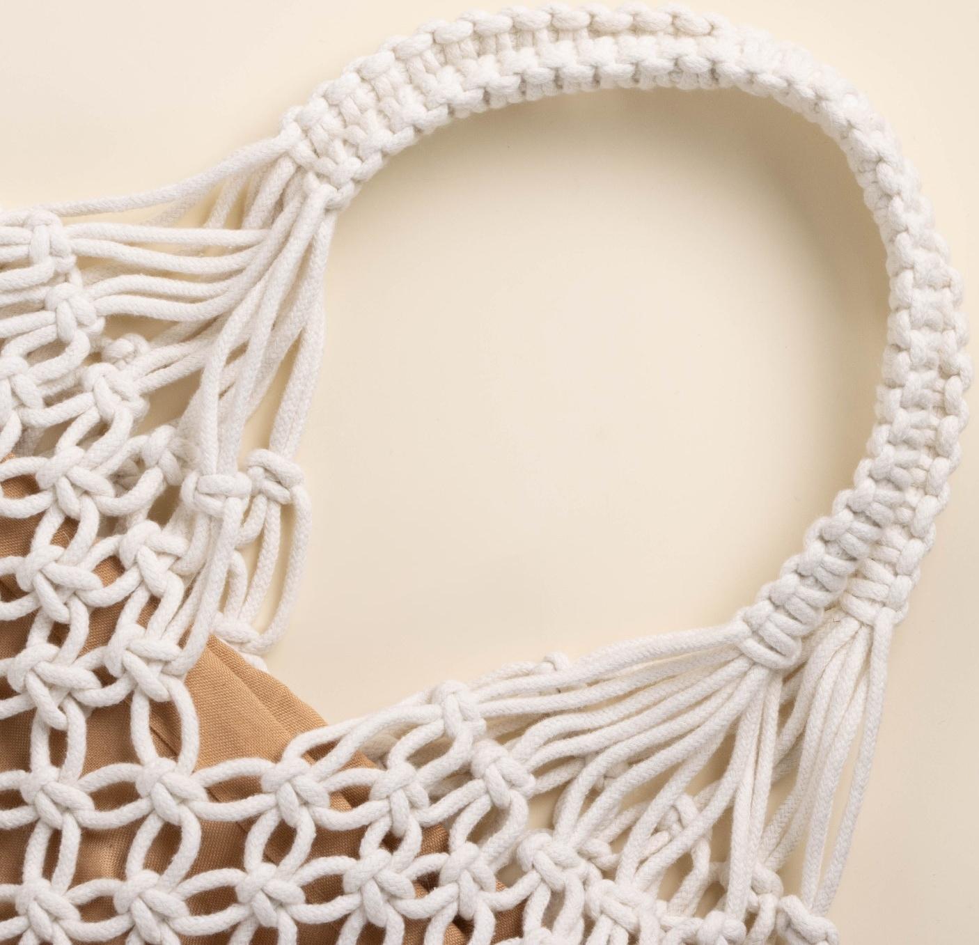 Сумка женская SL Home, ручное плетение, хлопок, 27×48 см