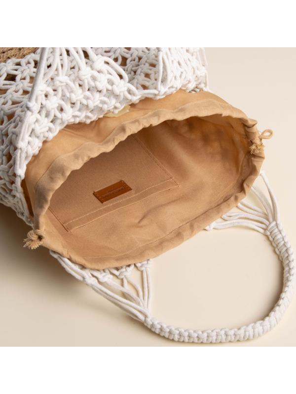 Сумка женская SL Home, ручное плетение, хлопок, 27×48 см