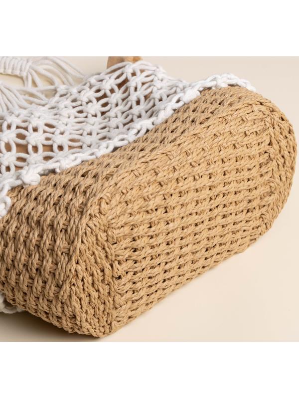 Сумка женская SL Home, ручное плетение, хлопок, 27×48 см