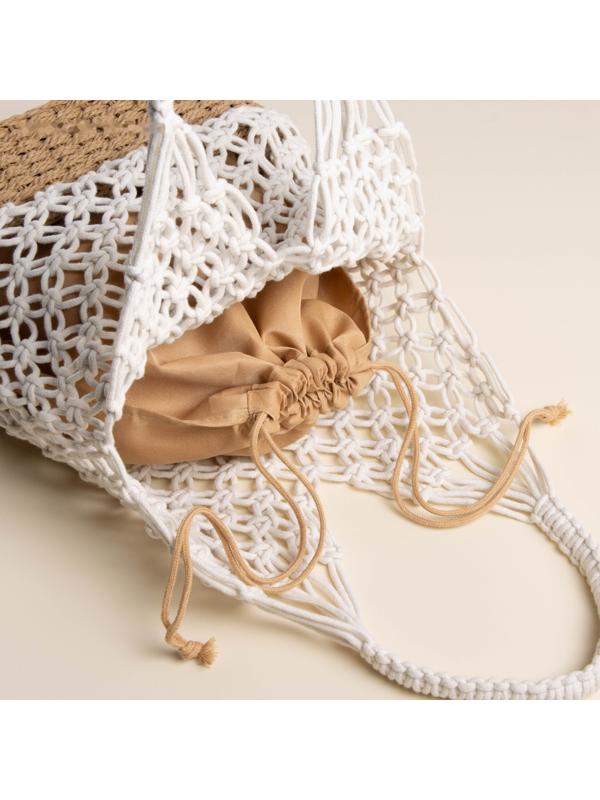 Сумка женская SL Home, ручное плетение, хлопок, 27×48 см