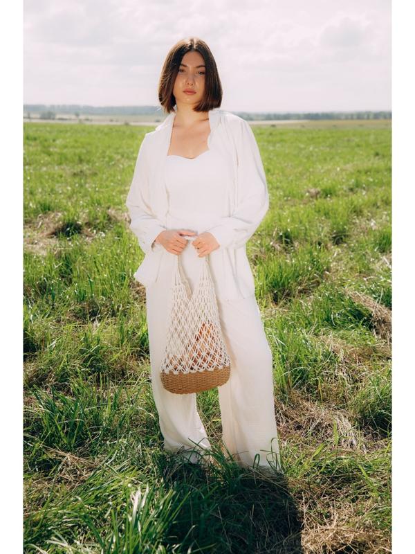 Сумка женская SL Home, ручное плетение, хлопок, 27×48 см