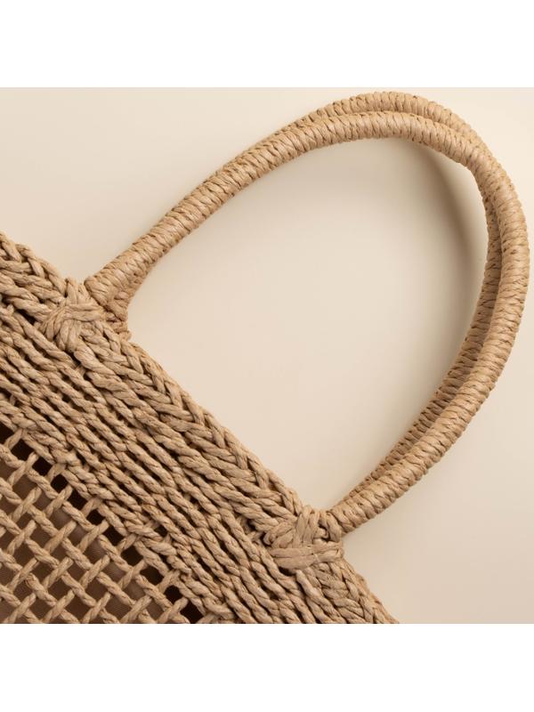 Сумка женская SL Home, ручное плетение, хлопок, длина ручек 18,5 см, 40×27 см