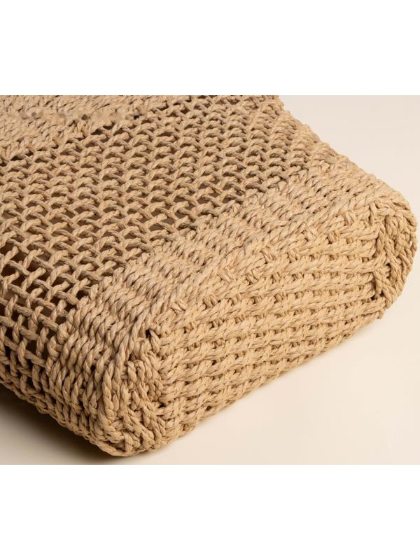 Сумка женская SL Home, ручное плетение, хлопок, длина ручек 18,5 см, 40×27 см