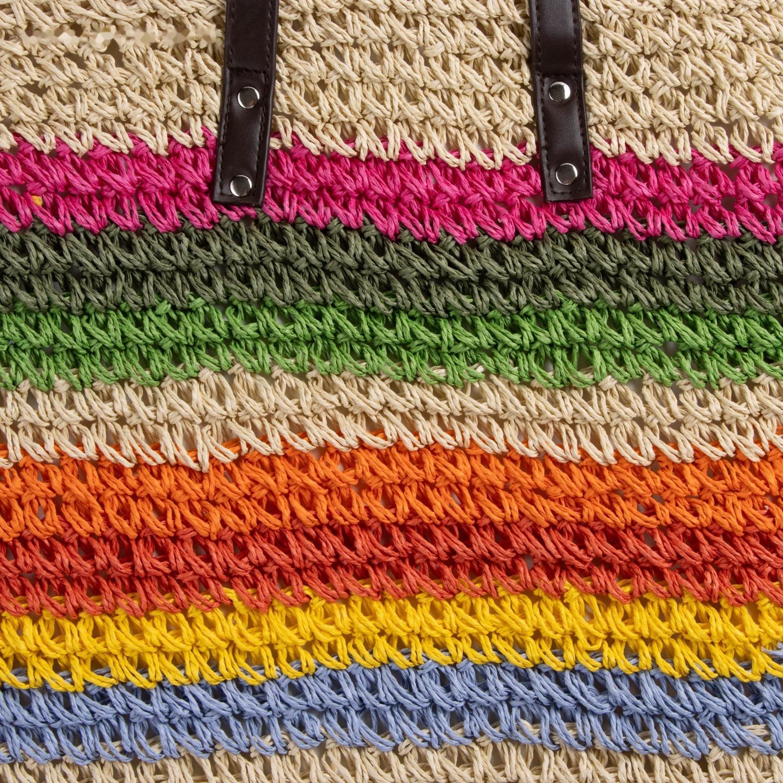 Сумка женская SL Home, ручное плетение, хлопок, длина ручек 28 см, 41×40 см