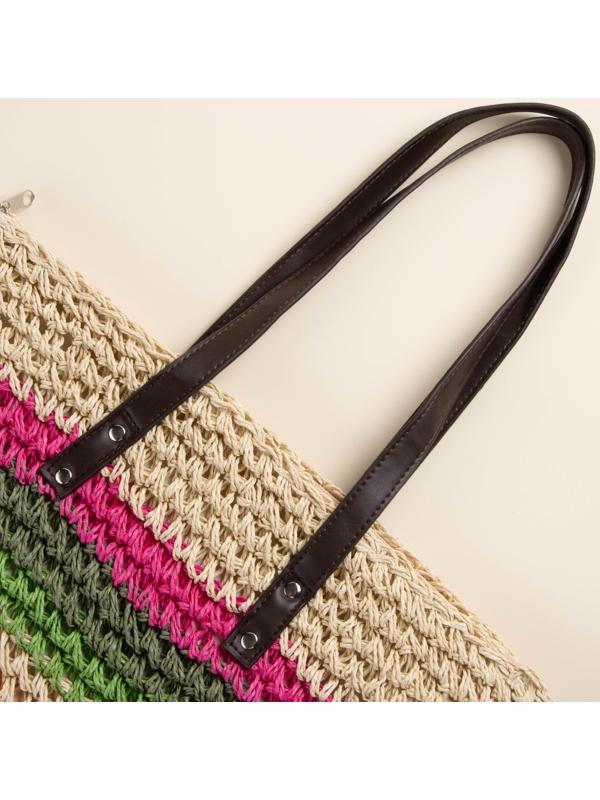 Сумка женская SL Home, ручное плетение, хлопок, длина ручек 28 см, 41×40 см