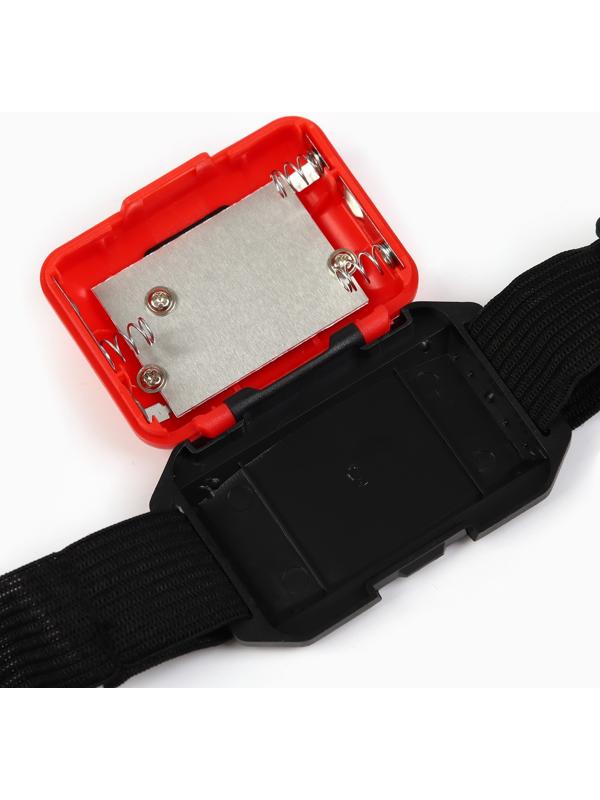 Фонарь налобный «Крутой рыбак», красный