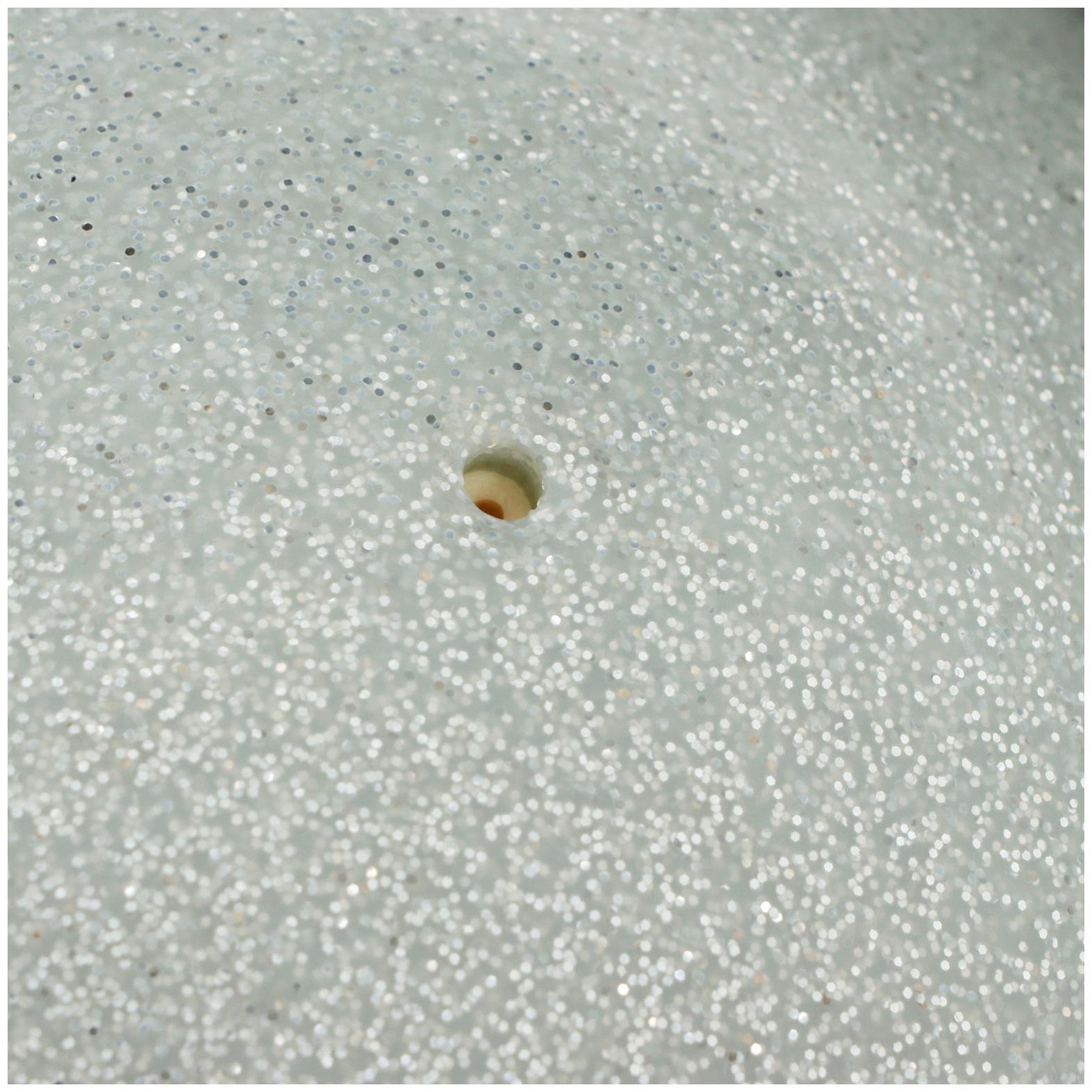 Мяч для художественной гимнастики Grace Dance, d=18,5 см, цвет серебряный с блеском