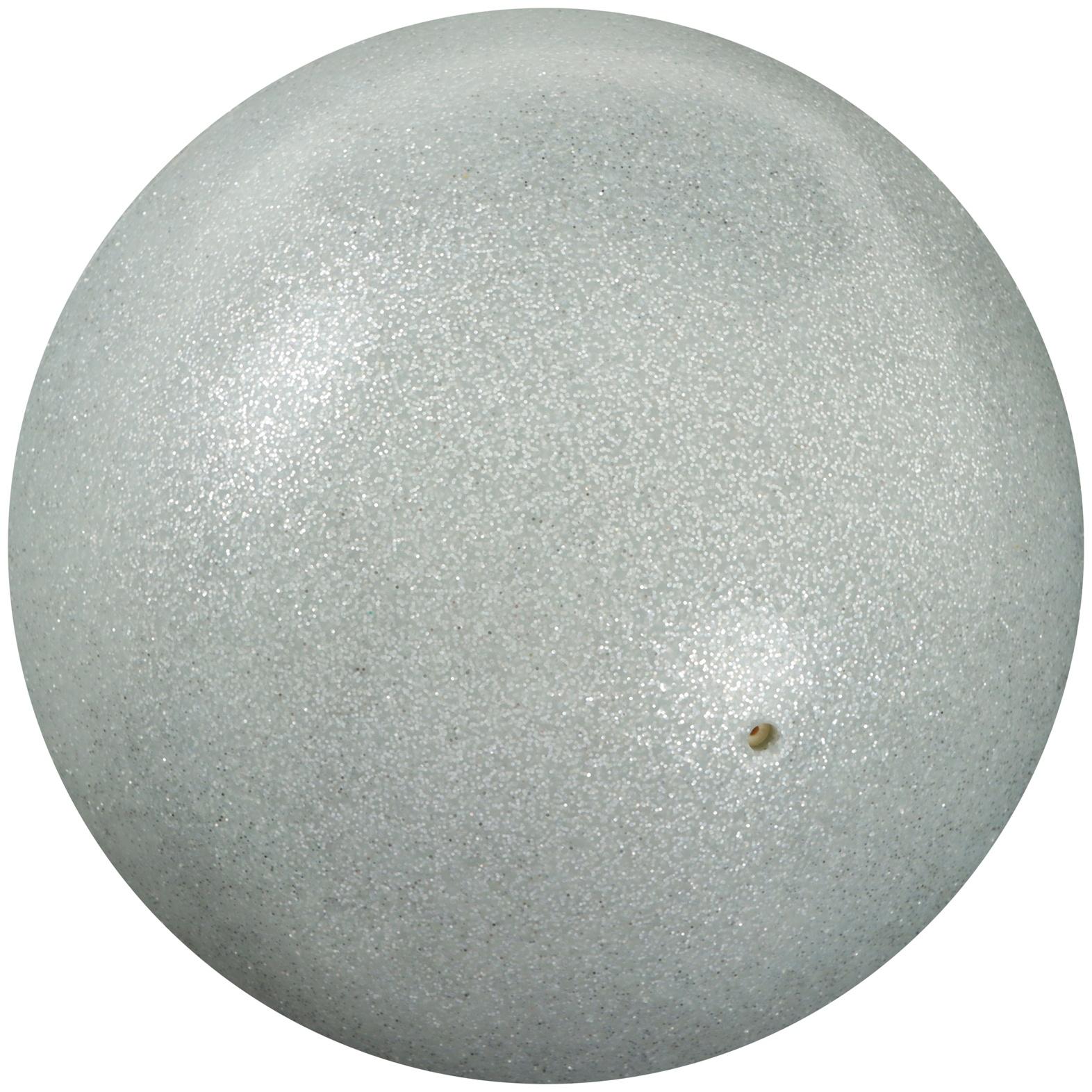 Мяч для художественной гимнастики Grace Dance, d=18,5 см, цвет серебряный с блеском