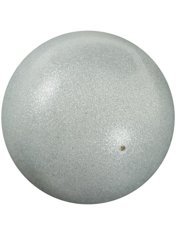 Мяч для художественной гимнастики Grace Dance, d=18,5 см, цвет серебряный с блеском