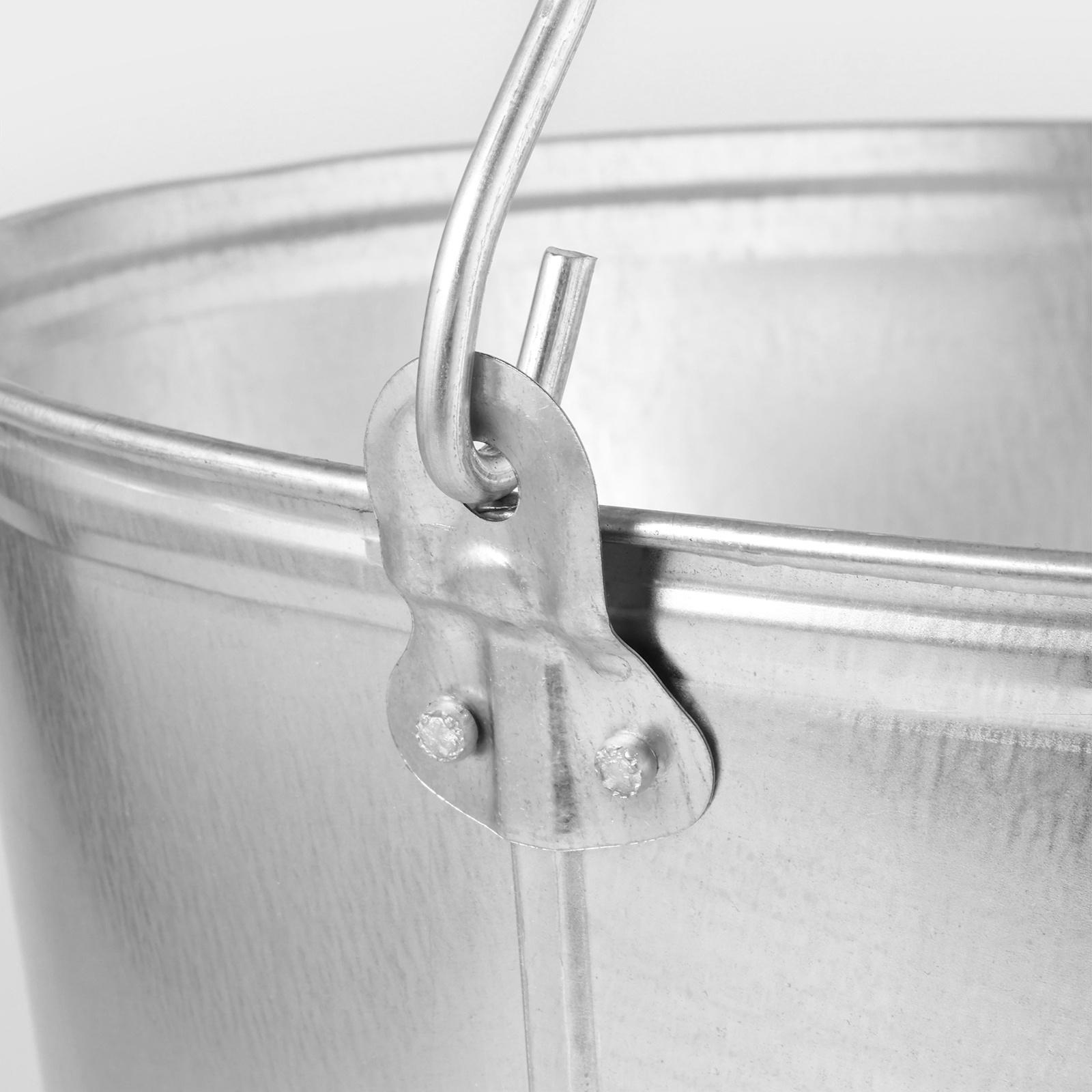 Вёдра хозяйственные оцинкованные с ручкой, 15 л, 2 шт