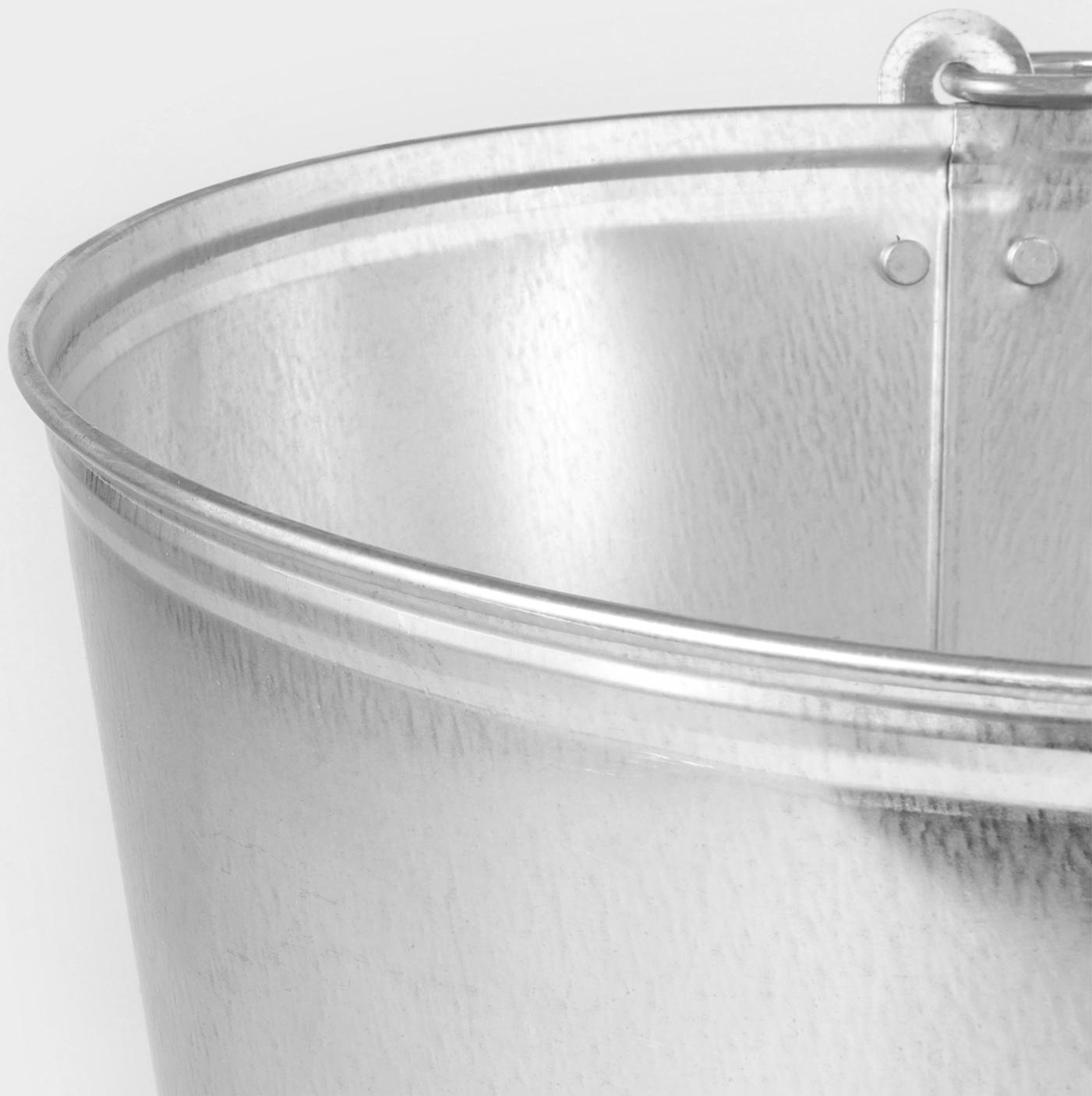 Вёдра хозяйственные оцинкованные с ручкой, 15 л, 2 шт