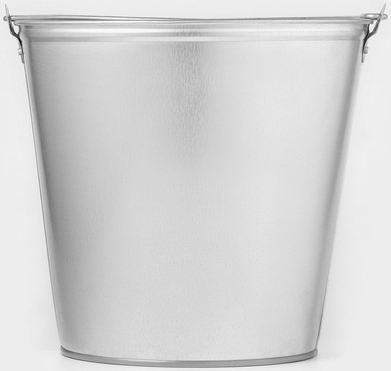 Вёдра хозяйственные оцинкованные с ручкой, 15 л, 2 шт