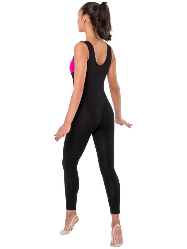 Комбинезон для гимнастики и танцев Grace Dance, р. 40, цвет чёрный/фуксия