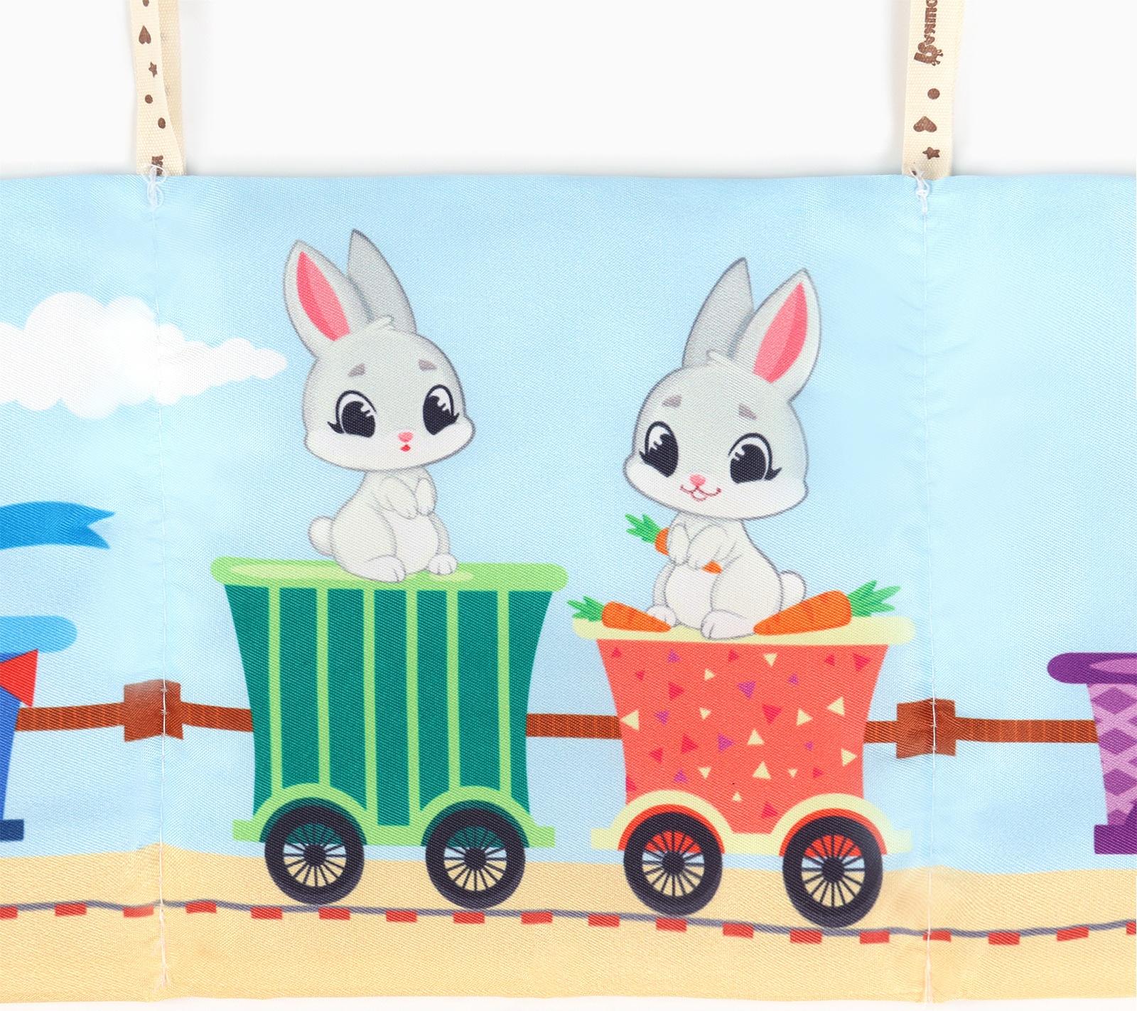 Бортик на кроватку Крошка Я «Паровозик» 14х70 см