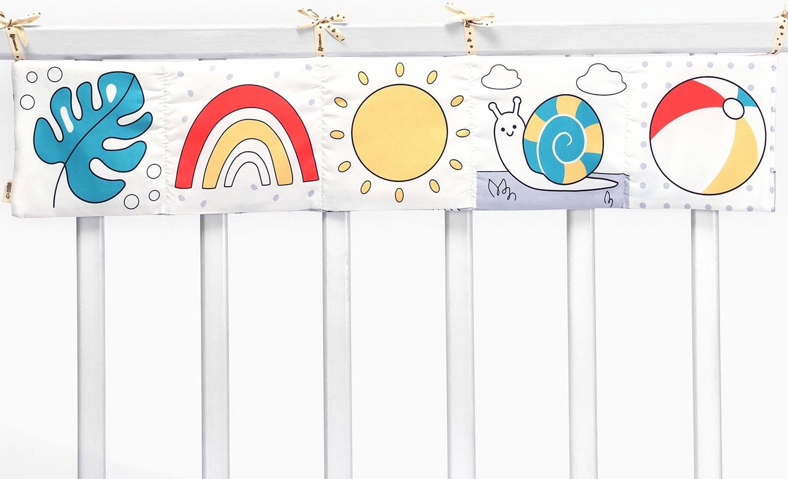 Бортик на кроватку Крошка Я «Baby time» 14х70 см