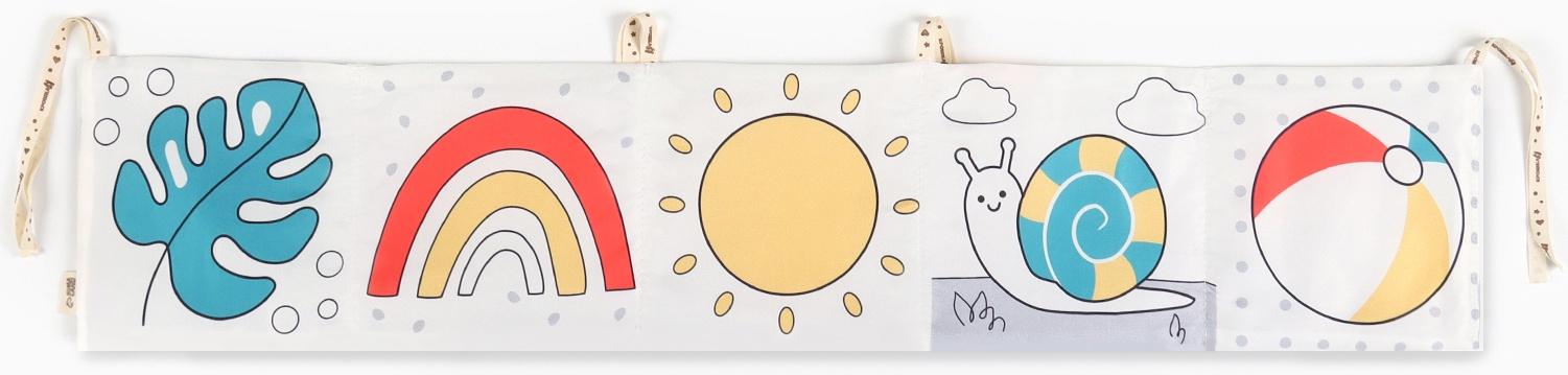 Бортик на кроватку Крошка Я «Baby time» 14х70 см