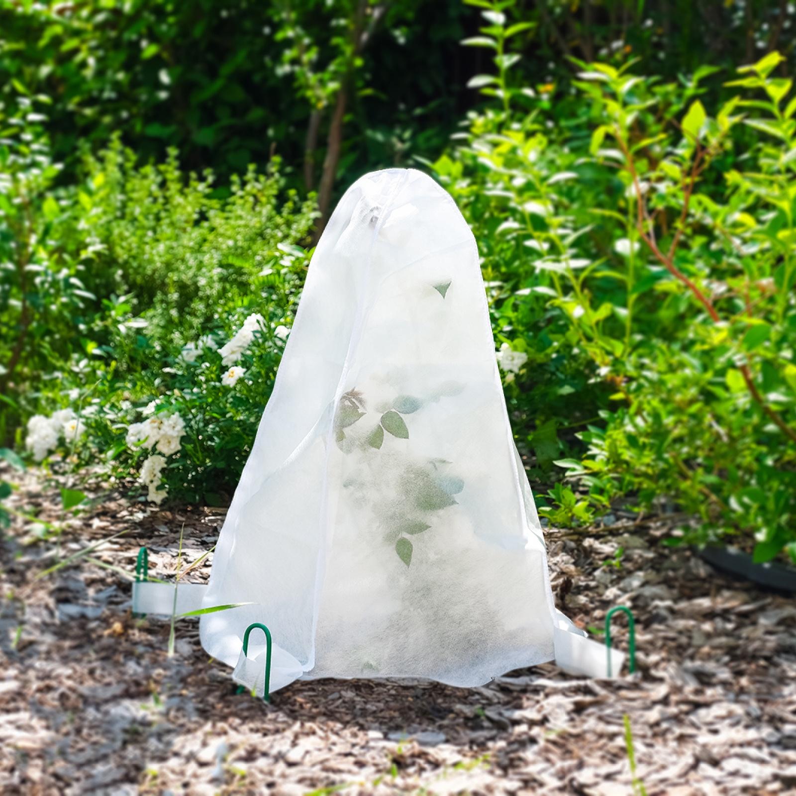 Чехол для растений, с петлями, 50×50 см, спанбонд с УФ-стабилизатором, плотность 60 г/м²