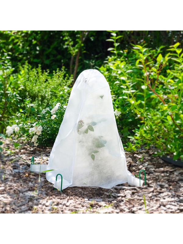 Чехол для растений, с петлями, 50×50 см, спанбонд с УФ-стабилизатором, плотность 60 г/м²