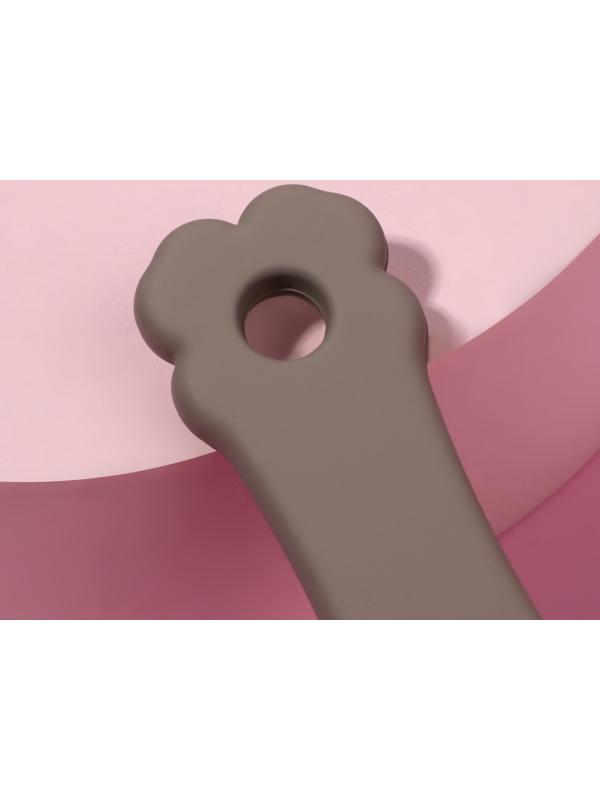 Расчёска - мини массажная, 17,5 × 7,3 см, цвет коричневый