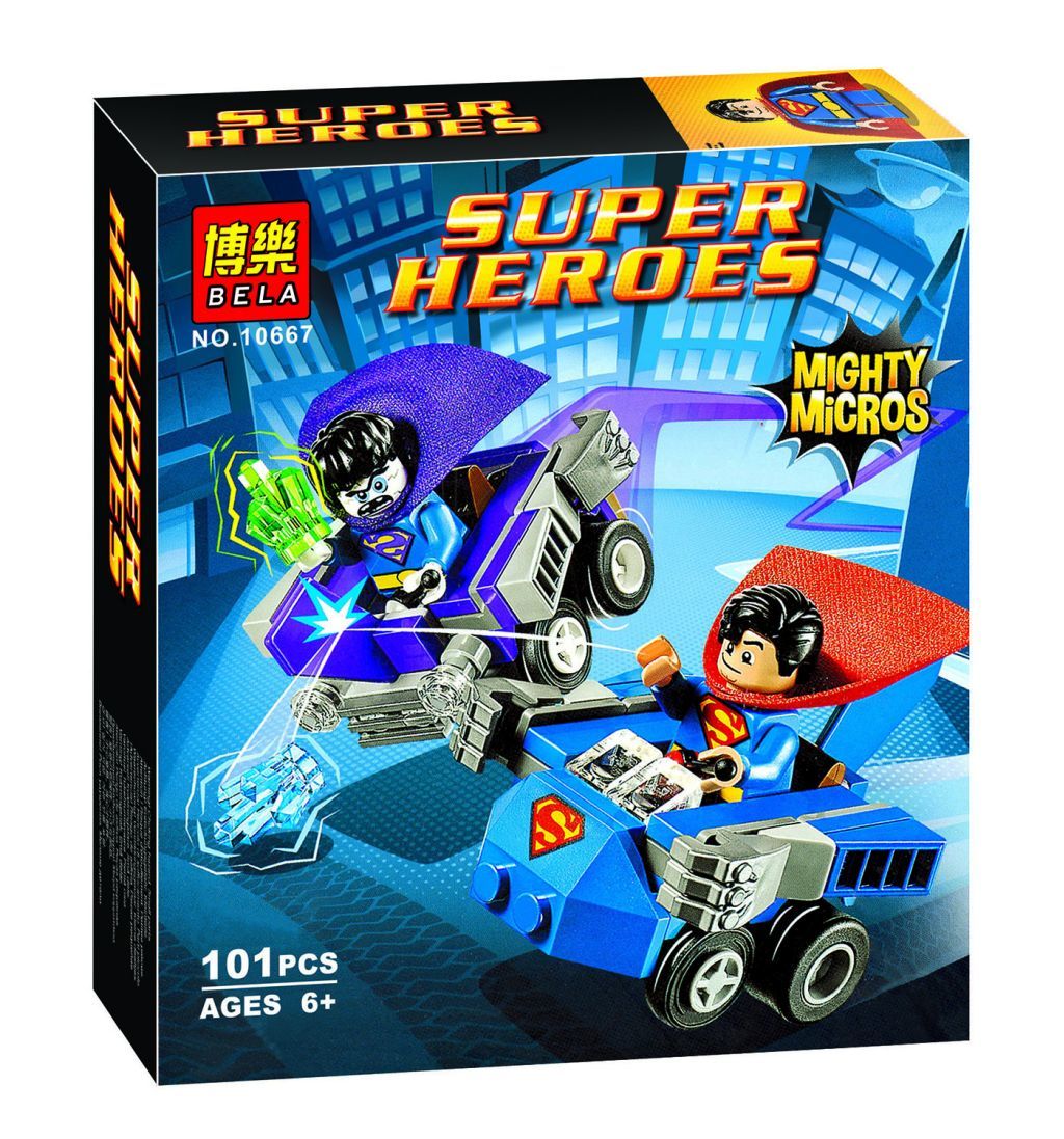 Конструктор Bl «Mighty Micros: Супермен против Бизарро» 10667 (Super Heroes 76068) 101 деталь