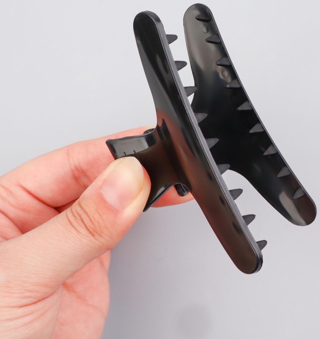 Зажимы для волос, набор - 6 шт, 8 × 4,5 × 3,4 см, цвет чёрный