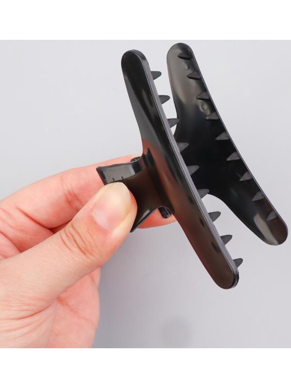 Зажимы для волос, набор - 6 шт, 8 × 4,5 × 3,4 см, цвет чёрный