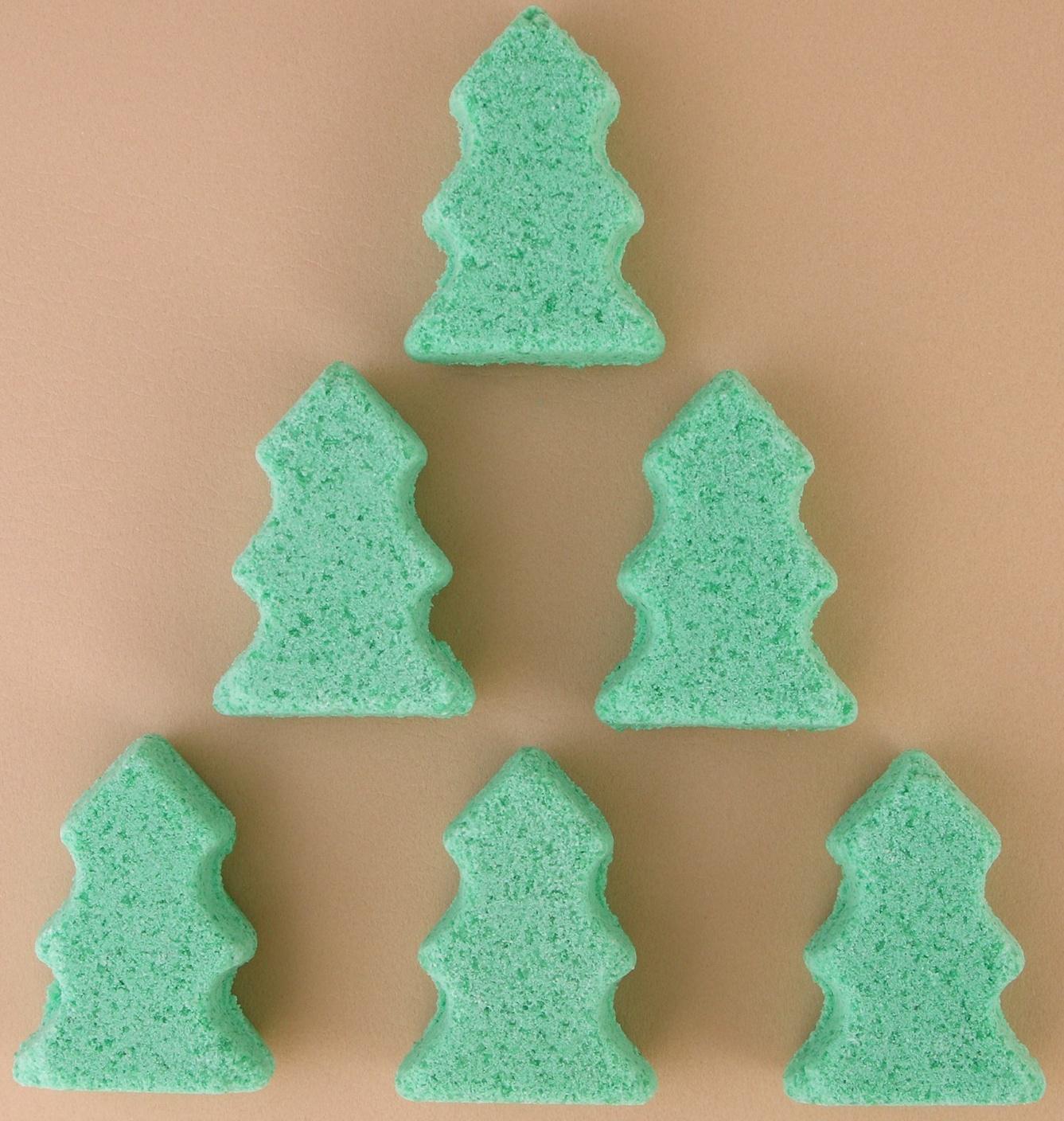 Бомбочки для ванны «Мишка», аромат яблочный леденец, 6×30 г, Чистое счастье