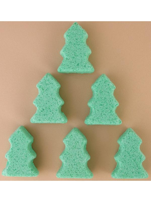 Бомбочки для ванны «Мишка», аромат яблочный леденец, 6×30 г, Чистое счастье