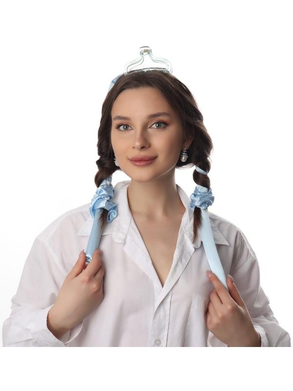 Мягкие бигуди «Волшебный локон», 4 предмета: бигуди, резинки - 2 шт, крабик, цвет чёрный