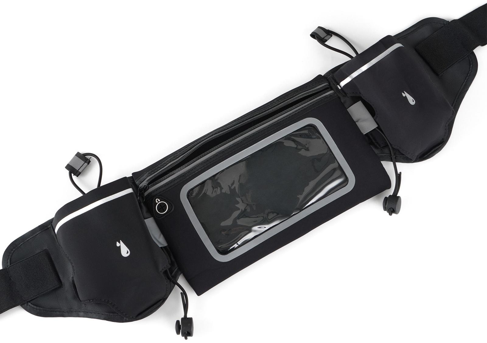 Сумка поясная туристическая, влагозащитная, 52 х 13 см, черная