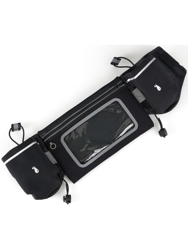 Сумка поясная туристическая, влагозащитная, 52 х 13 см, черная