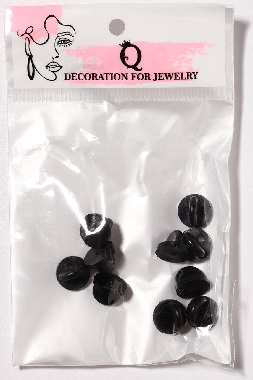 Заглушка для значка, d=1.1 см, (набор 10 шт.), чёрная