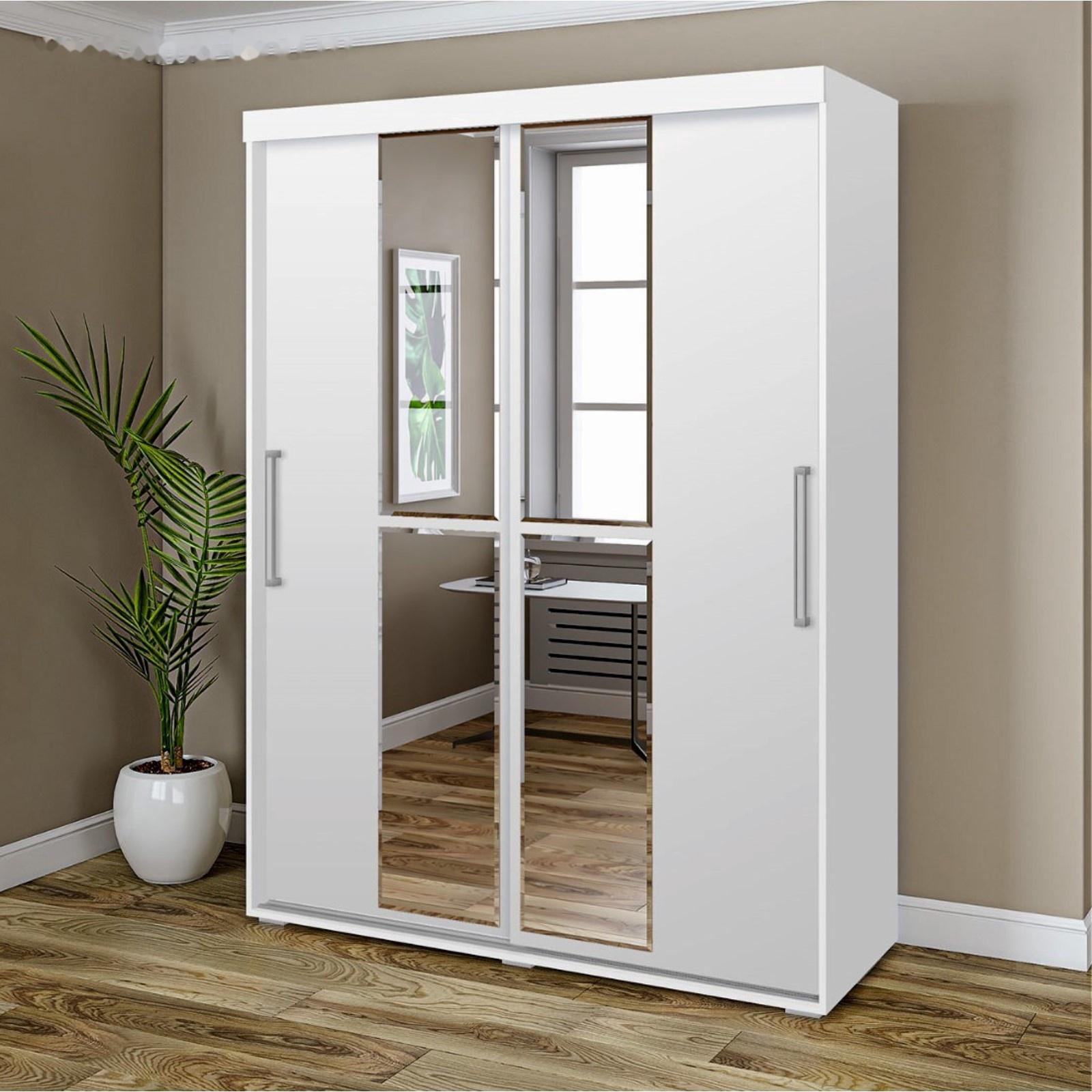 Шкаф-купе «Магнат», с зеркалом, 2.15×1.8×0.6 м, белый