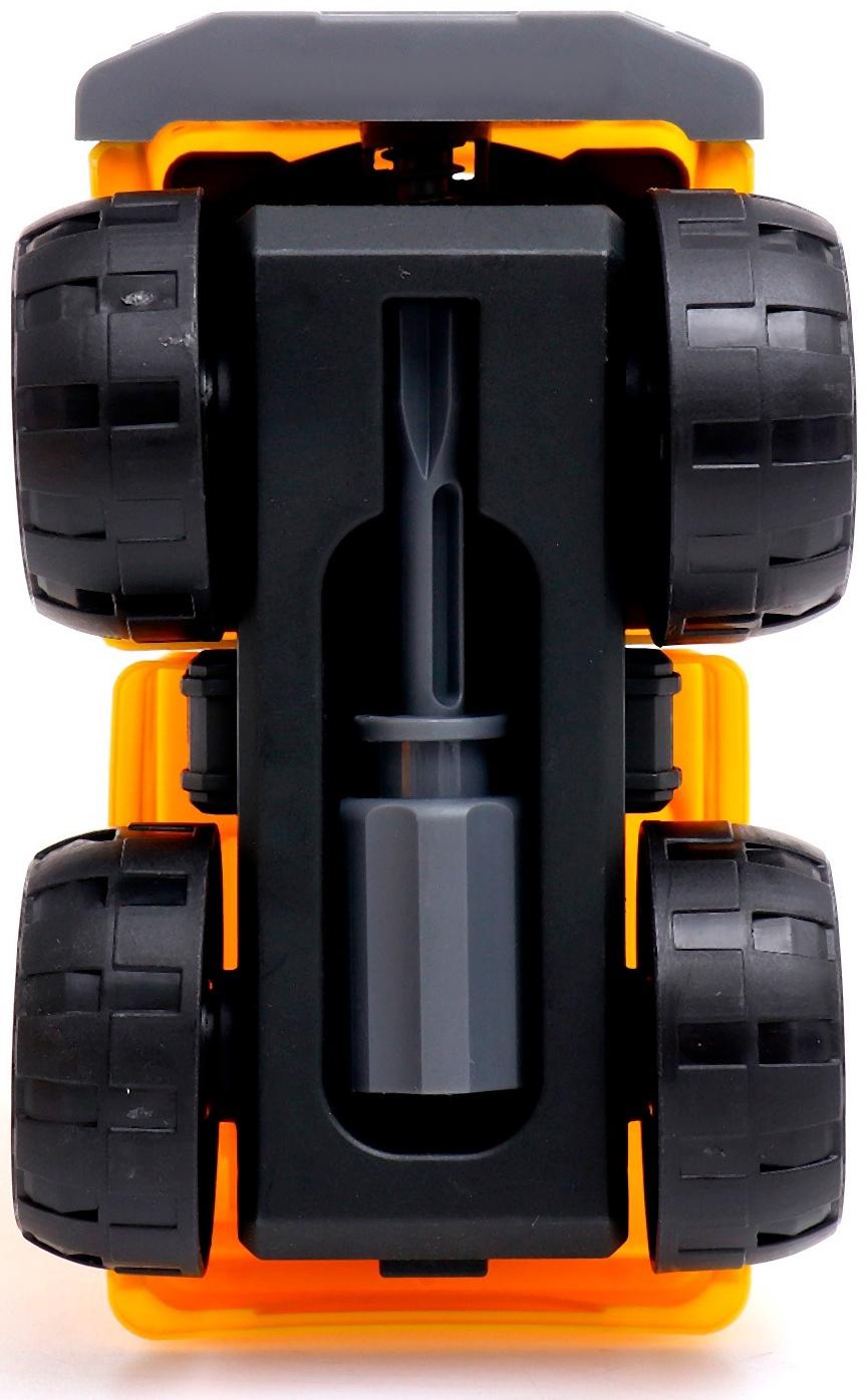 Конструктор винтовой «Строительный транспорт», набор 2 штуки, с отвёрткой, 59 деталей