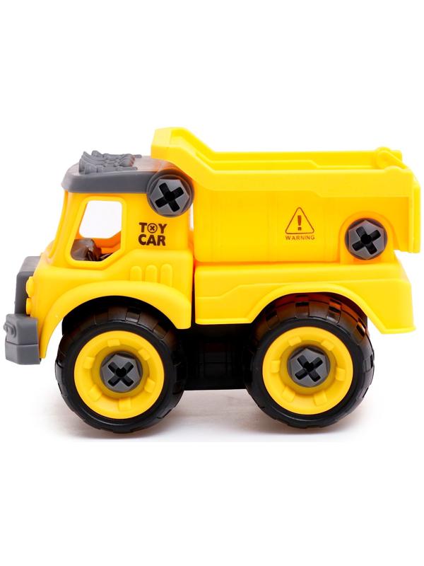 Конструктор винтовой «Строительный транспорт», набор 2 штуки, с отвёрткой, 59 деталей