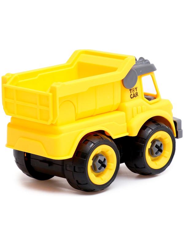 Конструктор винтовой «Строительный транспорт», набор 2 штуки, с отвёрткой, 59 деталей