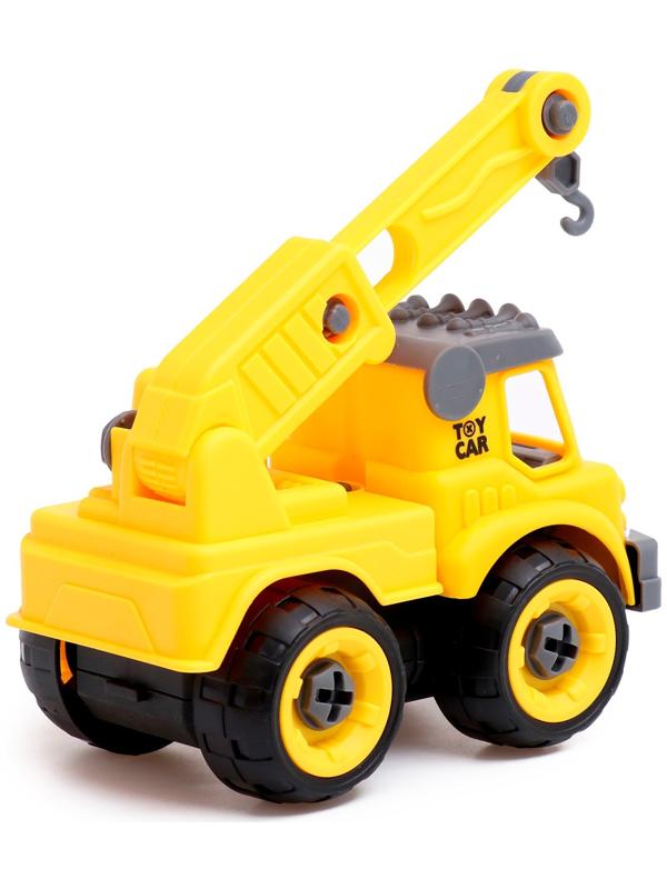 Конструктор винтовой «Строительный транспорт», набор 2 штуки, с отвёрткой, 59 деталей