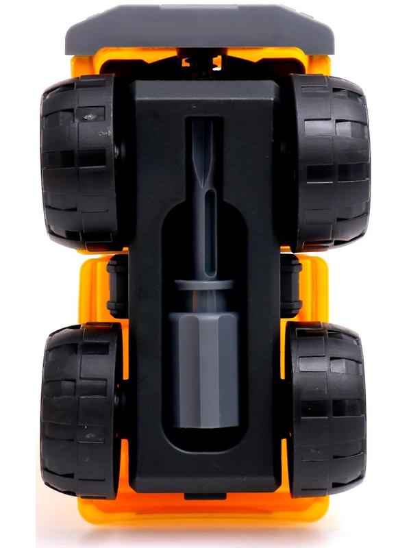 Конструктор винтовой «Строительный транспорт», набор 2 штуки, с отвёрткой, 59 деталей