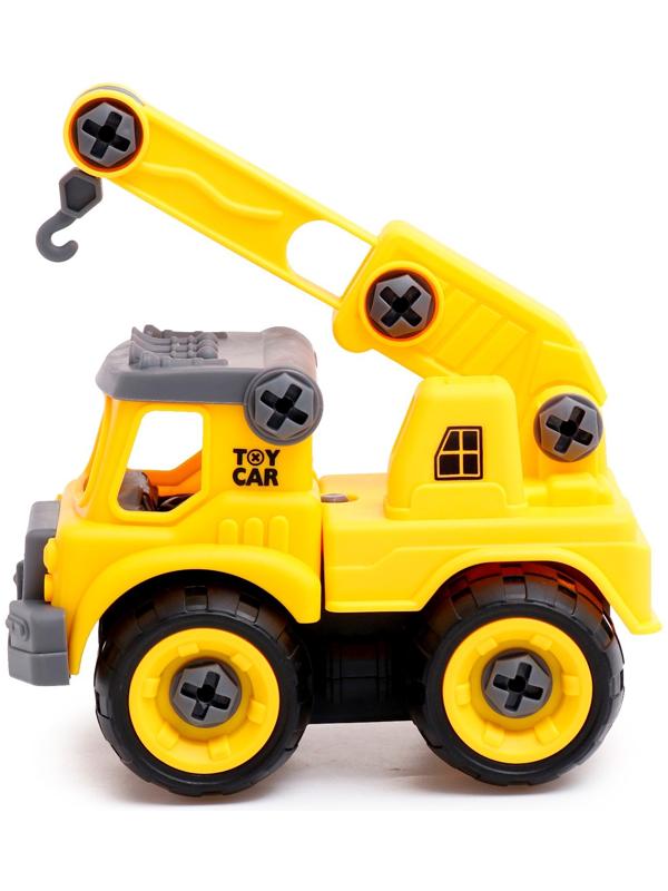 Конструктор винтовой «Строительный транспорт», набор 2 штуки, с отвёрткой, 59 деталей