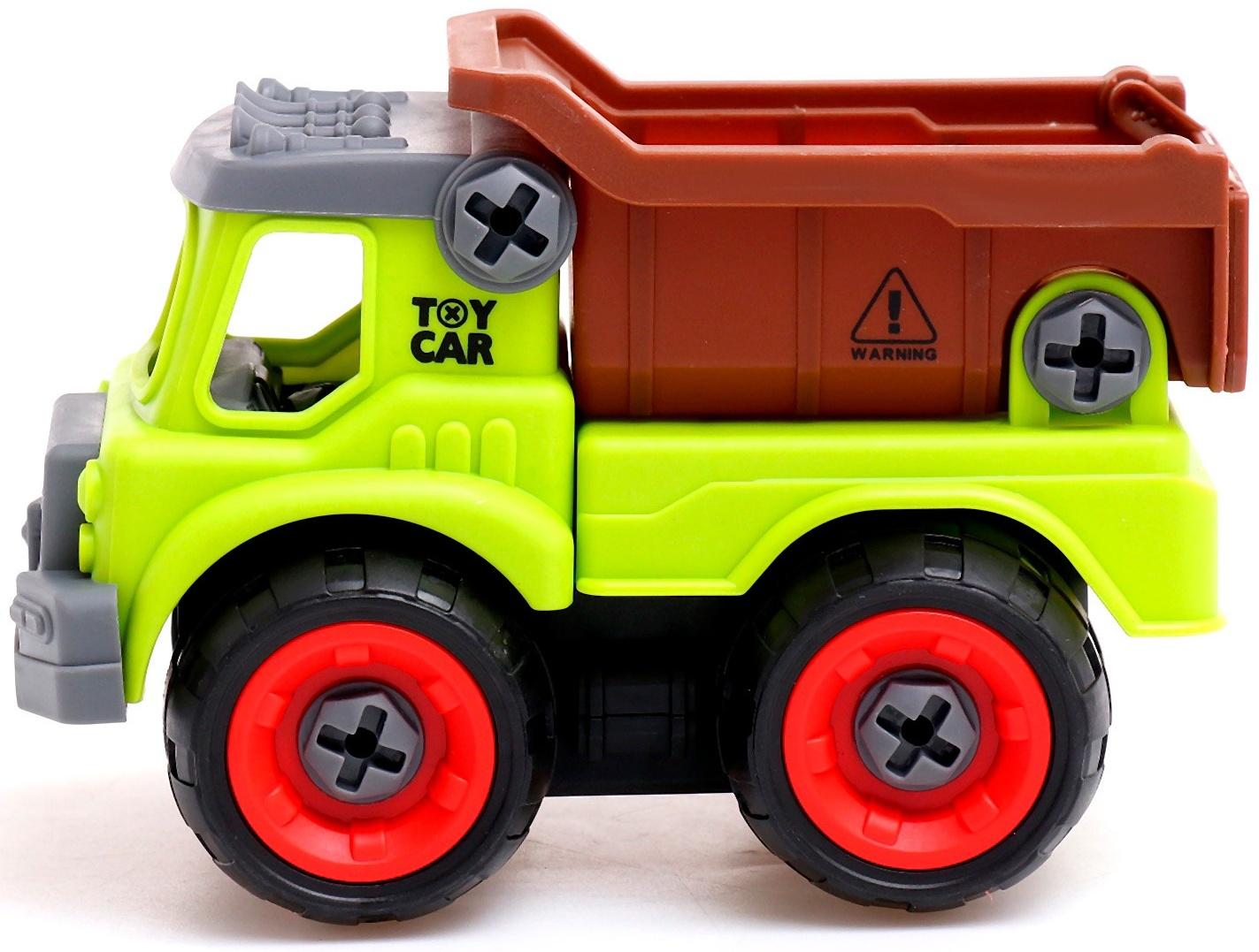 Конструктор винтовой «Фермерский транспорт», набор 2 штуки, с отвёрткой, 55 деталей