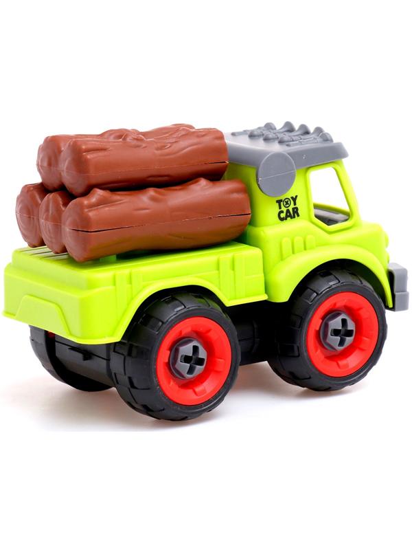 Конструктор винтовой «Фермерский транспорт», набор 2 штуки, с отвёрткой, 55 деталей