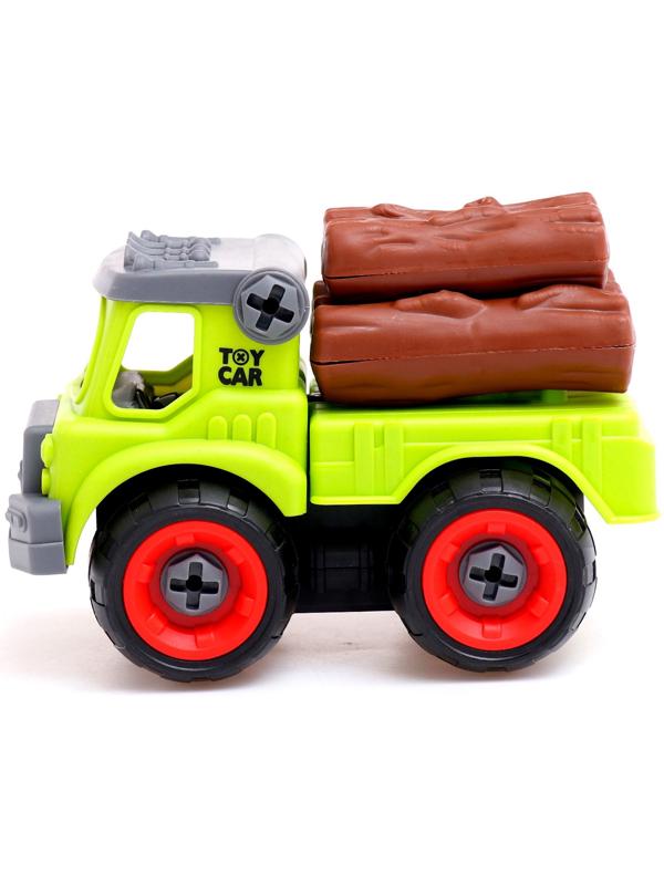 Конструктор винтовой «Фермерский транспорт», набор 2 штуки, с отвёрткой, 55 деталей