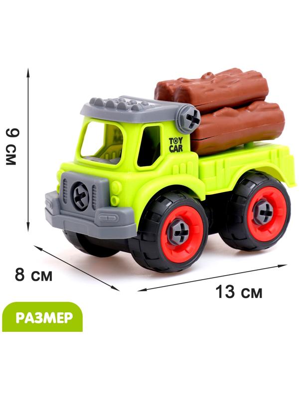 Конструктор винтовой «Фермерский транспорт», набор 2 штуки, с отвёрткой, 55 деталей