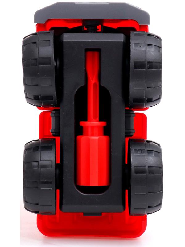 Конструктор винтовой «Пожарный транспорт», набор 2 штуки, с отверткой, 59 деталей