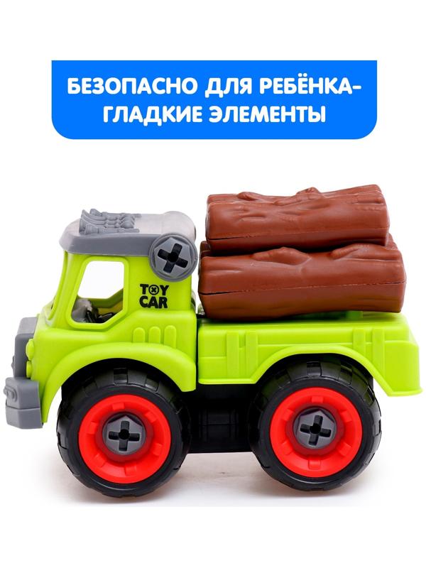 Конструктор винтовой «Лесовоз», с отвёрткой, 28 деталей