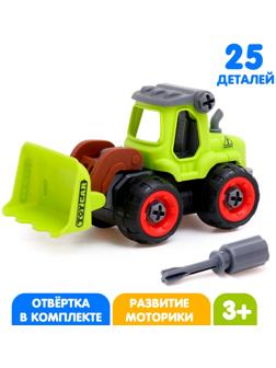Конструктор винтовой «Фермерский погрузчик», с отвёрткой, 25 деталей