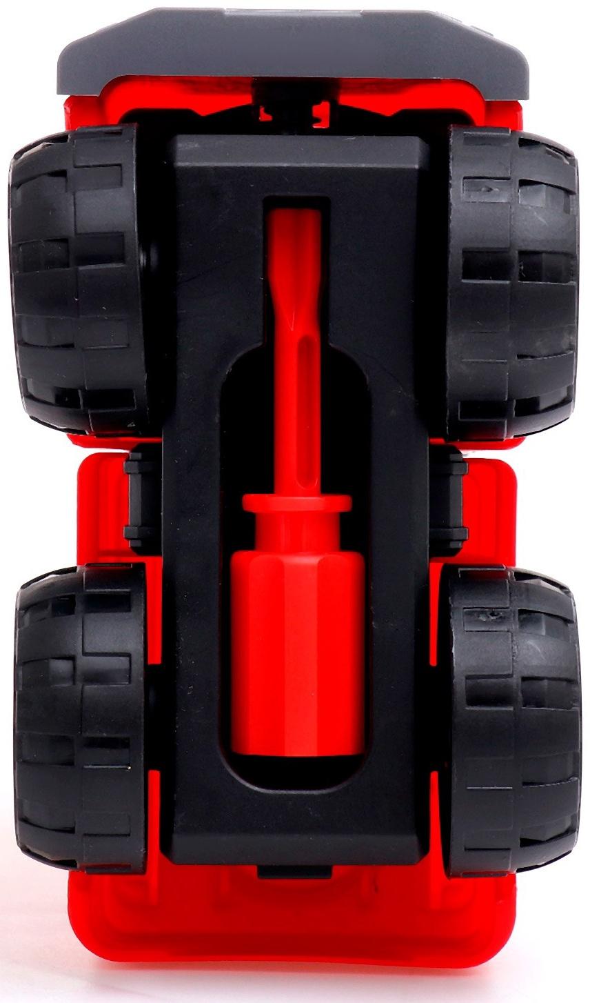 Конструктор винтовой «Пожарная машина», с отвёрткой, 31 деталь