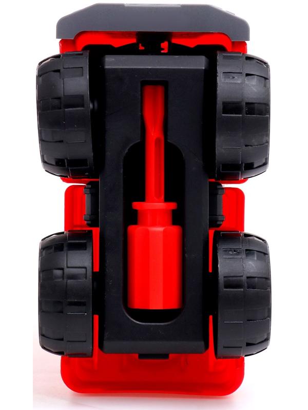 Конструктор винтовой «Пожарная машина», с отвёрткой, 31 деталь