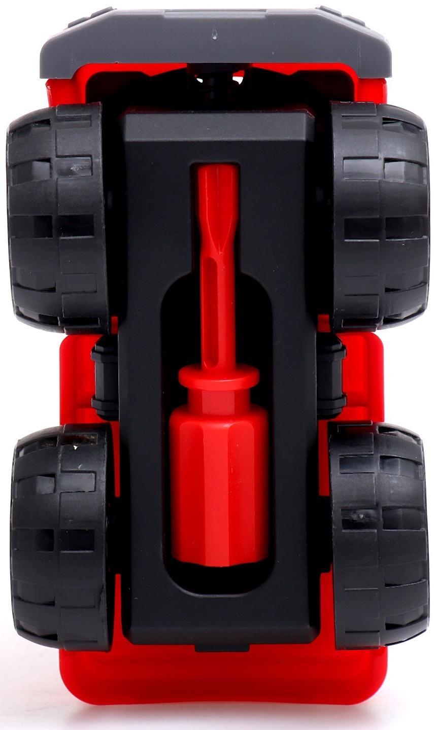 Конструктор винтовой «Пожарная машина», с отвёрткой, 29 деталей