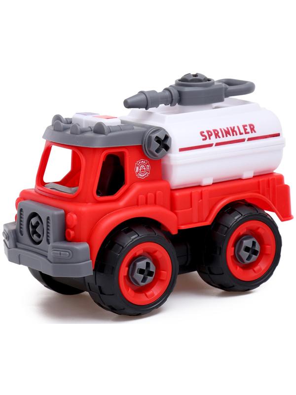 Конструктор винтовой «Пожарная машина», с отвёрткой, 29 деталей